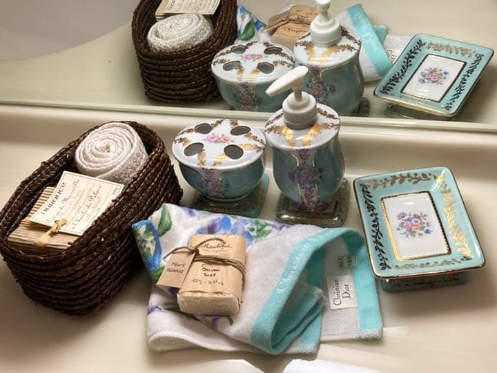 ◆激安8点セット◆サニタリー洗面用具　Diorタオル マルセイ　ロタンティック