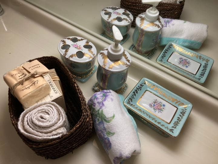 ◆激安8点セット◆サニタリー洗面用具　Diorタオル マルセイ　ロタンティック