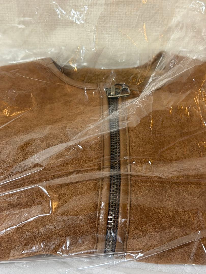 GDC VEGAN MOUTON VEST ブラウン 木村拓哉