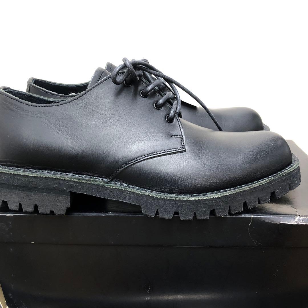 ヨージヤマモト　y's for men ブラックレザープレーントゥ　未使用品