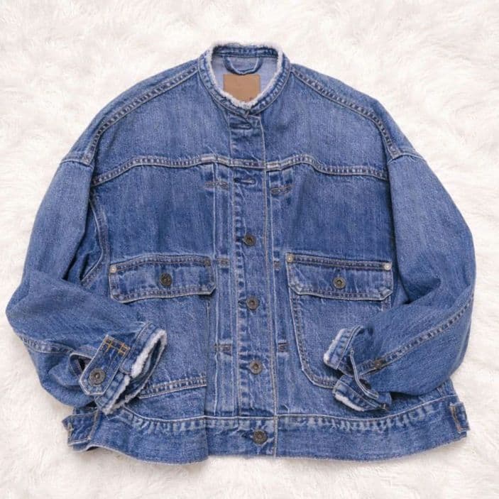 スピック&スパン【5 1/2】2ND-LINE CROP DENIM ジャケット