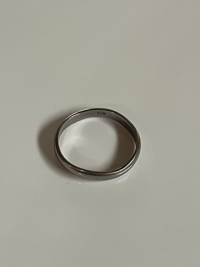 ホワイトゴールド.K18リング　3g