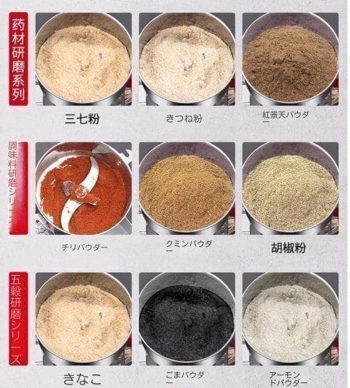 家庭用 業務用 電動製粉機 小型 穀物粉砕機 米粉 小麦 生薬 スパイス粉