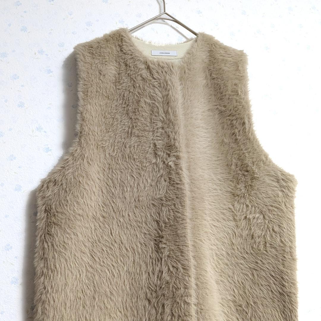 美品 25AW ジャーナルスタンダード ダブルフェイスフェザークルーネックベスト