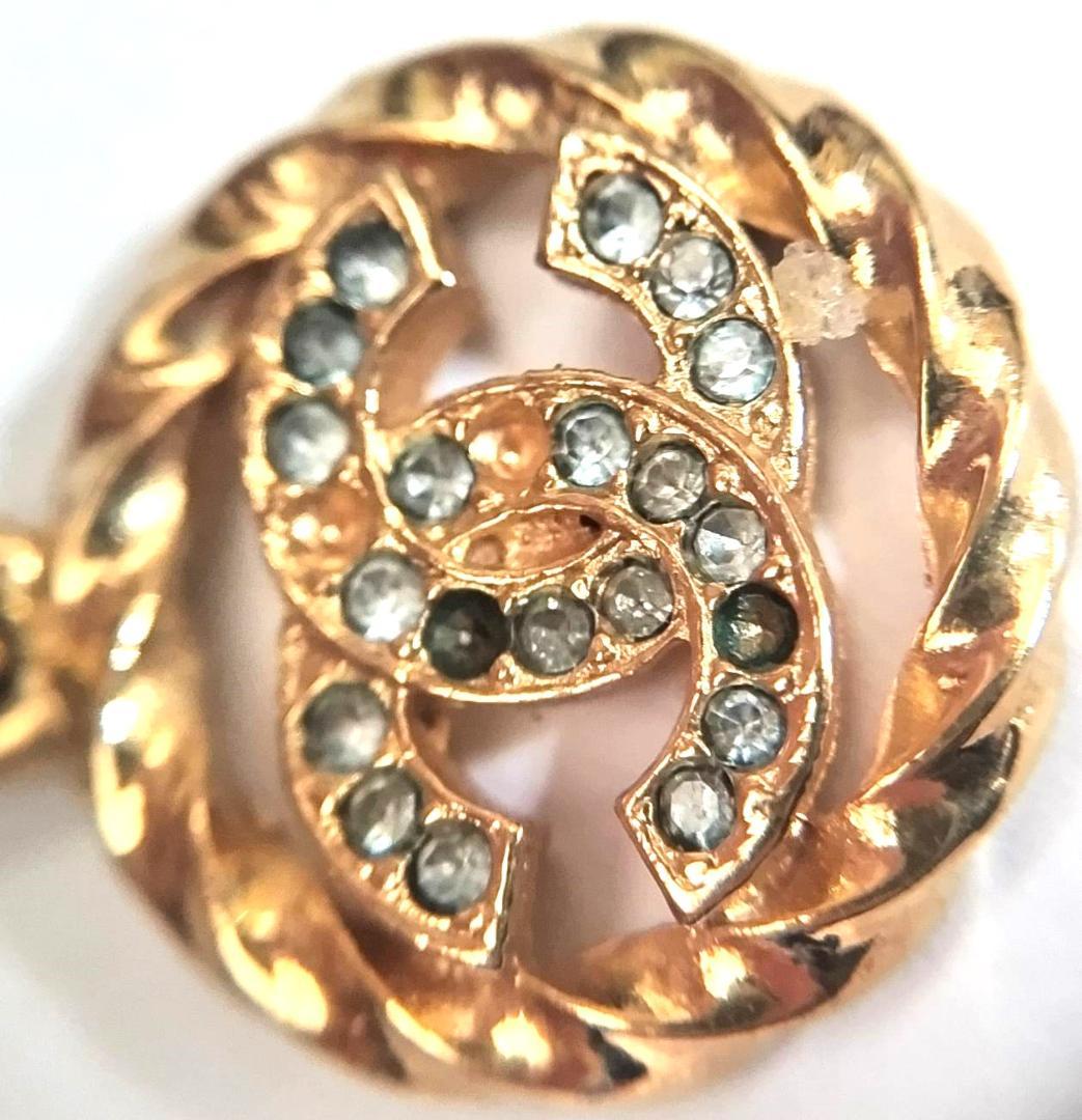 CHANEL ヴィンテージ ペンダントトップ ココマーク カラーストーン