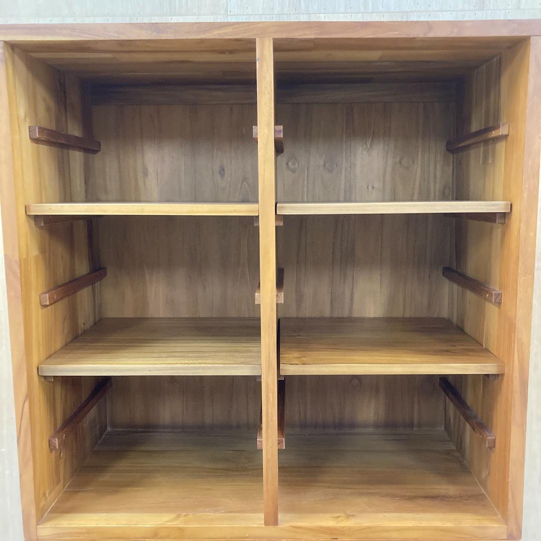 unico ウニコ ブレス　書棚　 カップボード 　食器棚　チーク無垢材