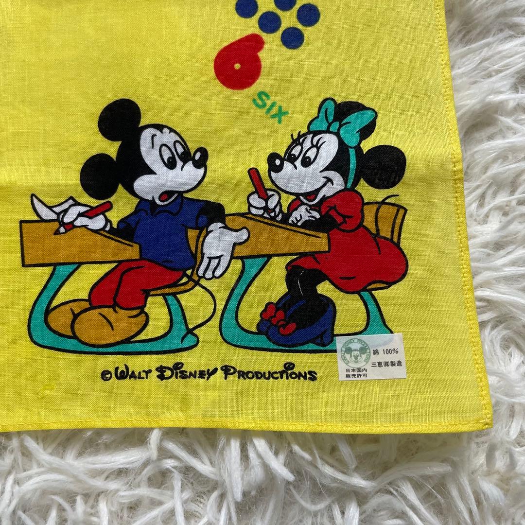新品　希少 昭和レトロ ディズニー ハンカチ 5枚セット ミッキー ミニー