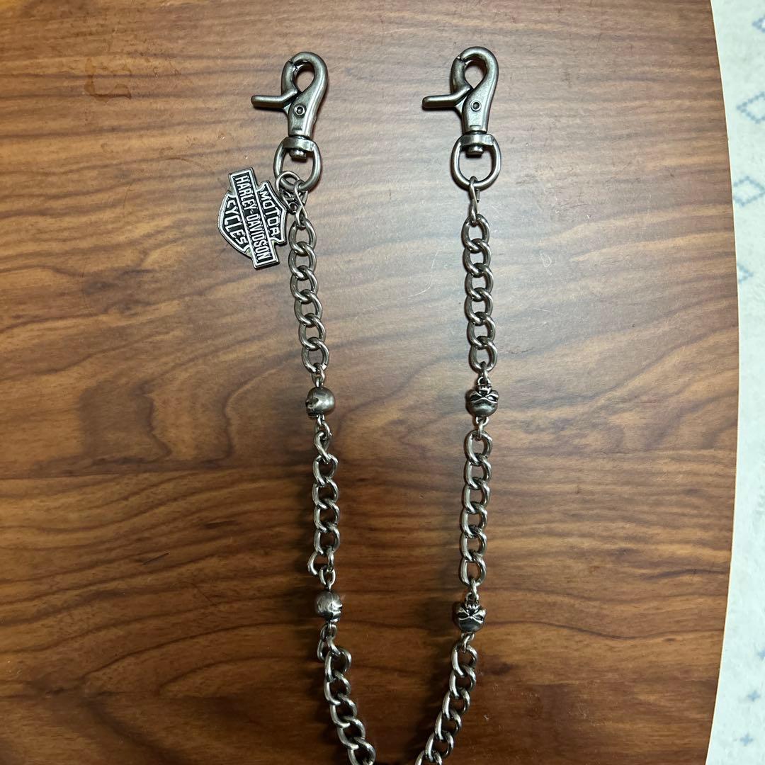 Harley-Davidson スカルデザイン ウォレットチェーン