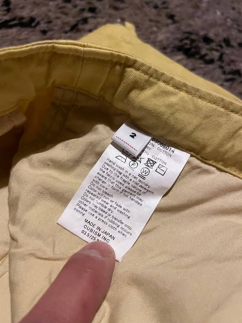 visvim 2025SS SHARMA PANTS YELLOW サイズ2