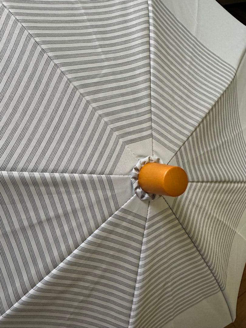 サンバリア100 ２段折り　ボーダーグレー