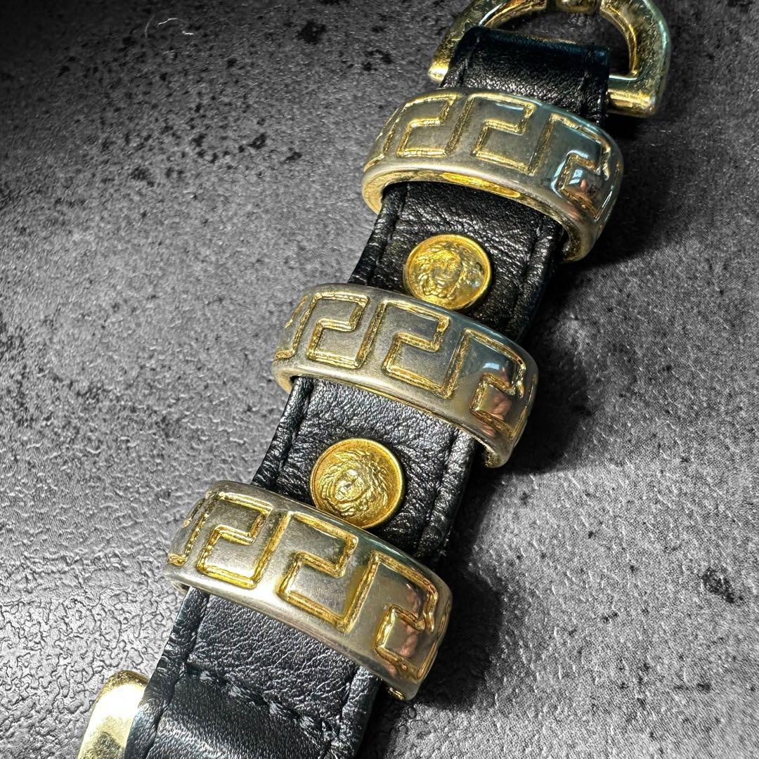 希少✨VERSACE Medusa Leather l Keychain