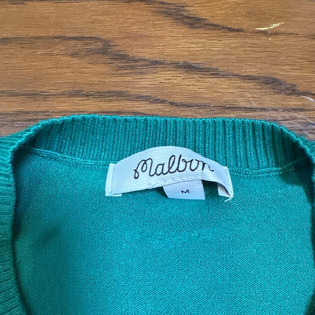 Malbon ゴルフセーター M ターコイズ