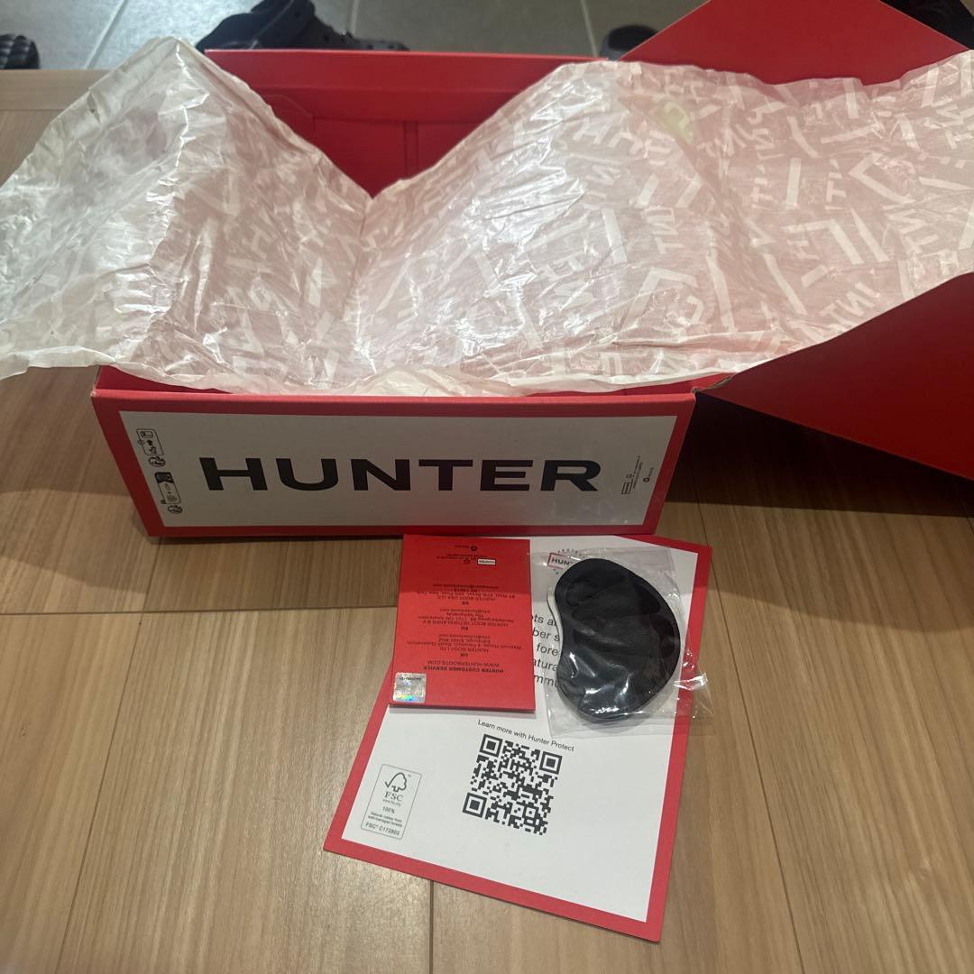 HUNTER 防水ショートブーツ ブラック