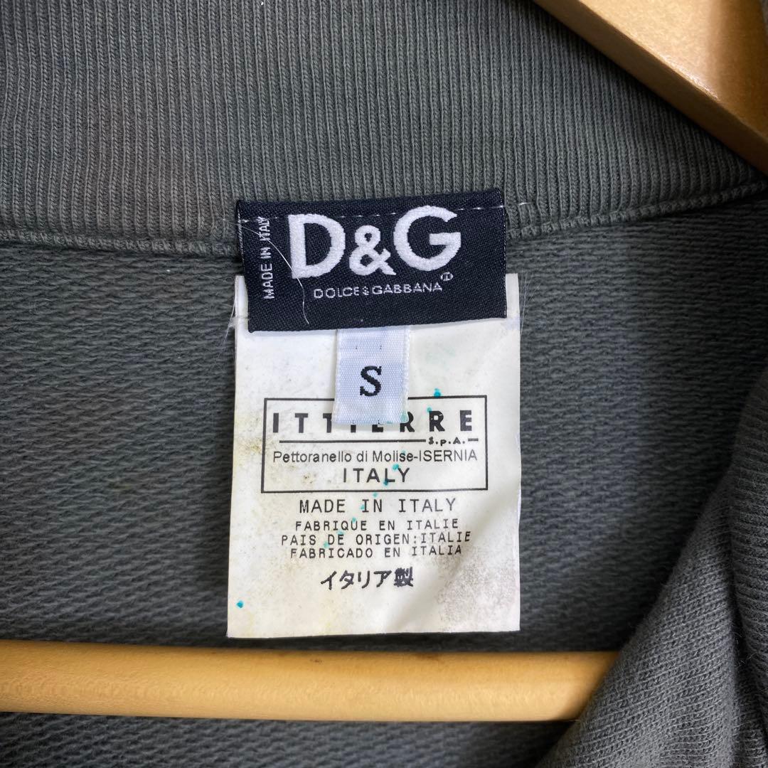 00s D&G スウェット トラックジャケット Y2K クロップド イタリア製