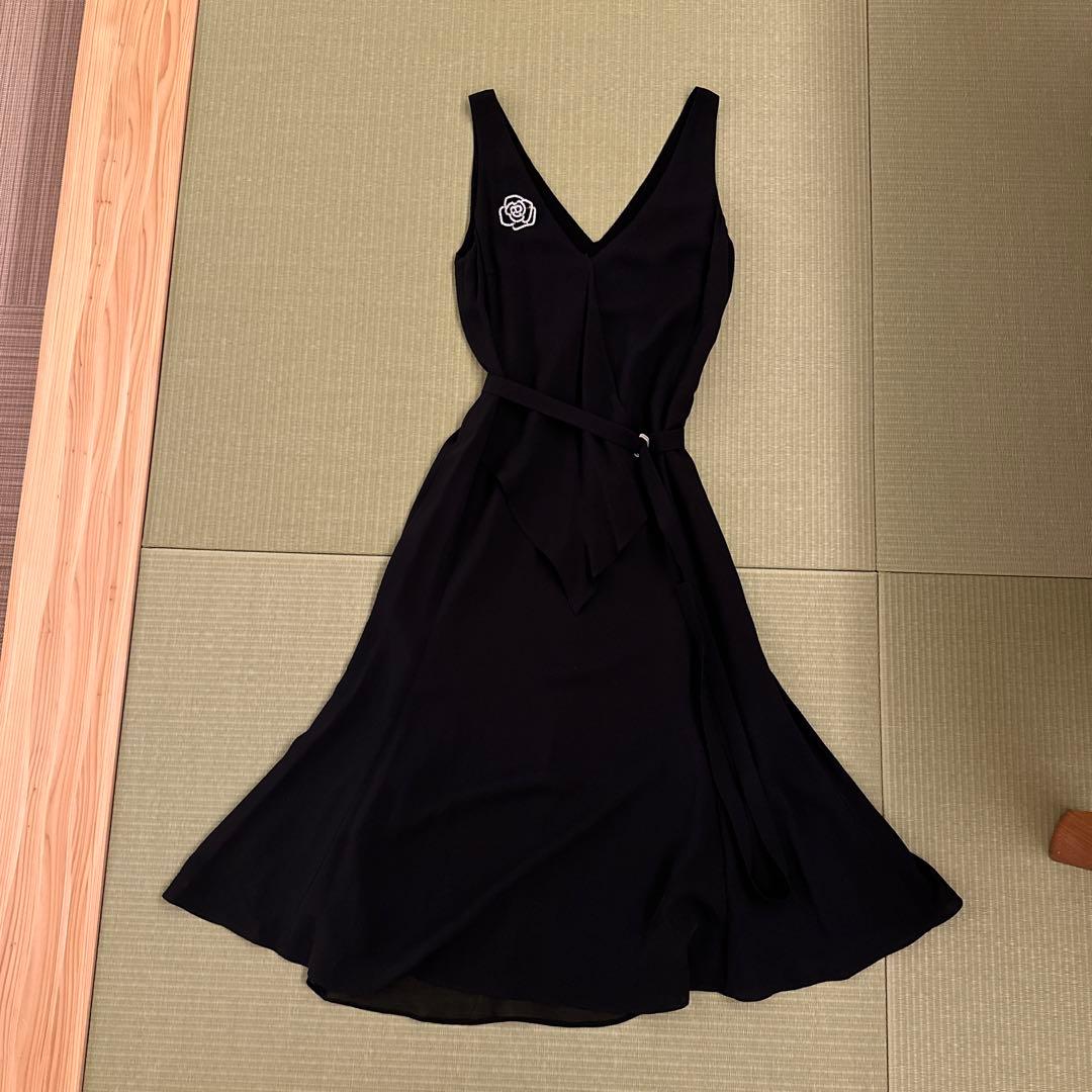 MaxMara ブラック　シルク　ドレス