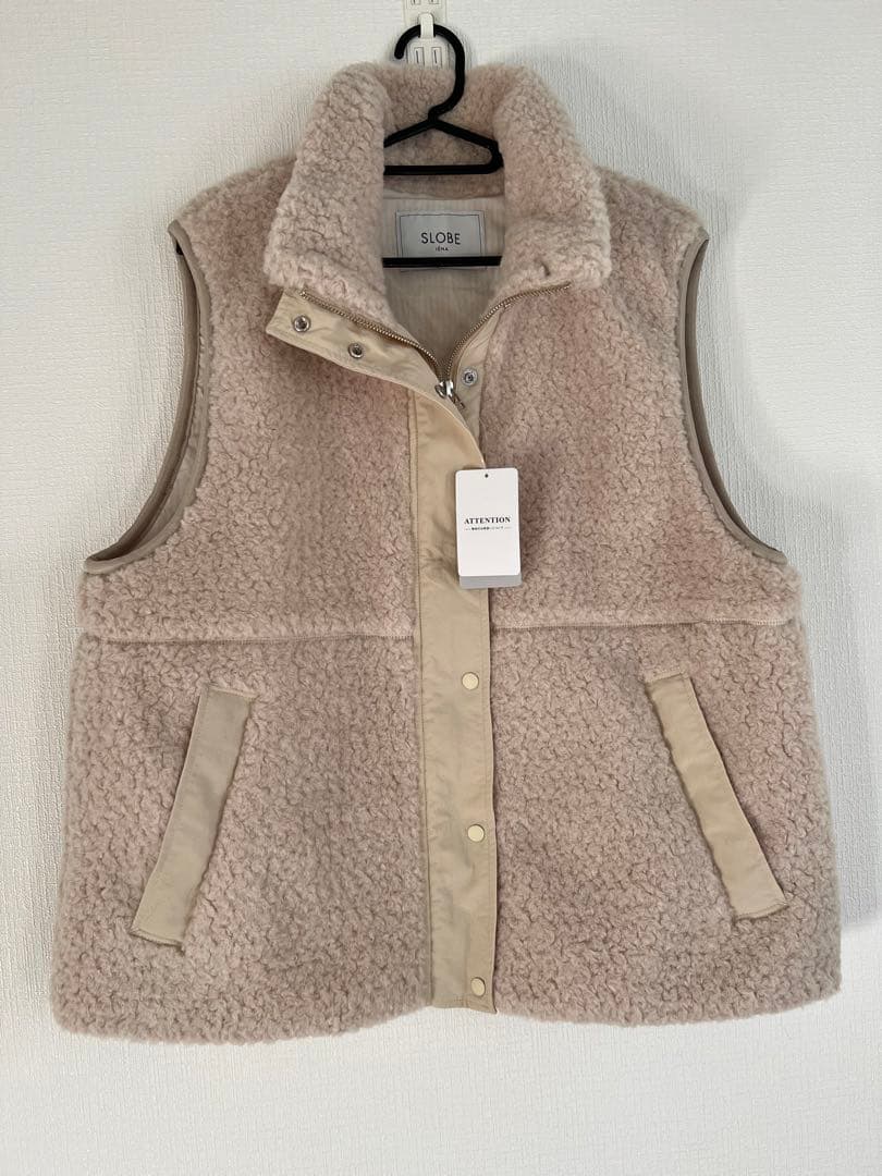 SLOBE IENA ECOPELボアショートベスト