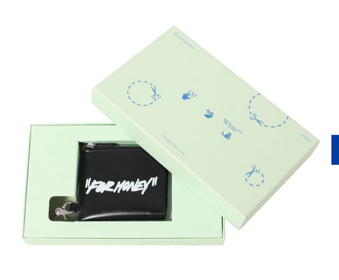 OFF-WHITE FOR MONEY ウォレットチェーン ブラック