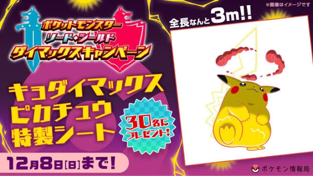 キョダイマックス　ピカチュウ　特製シート