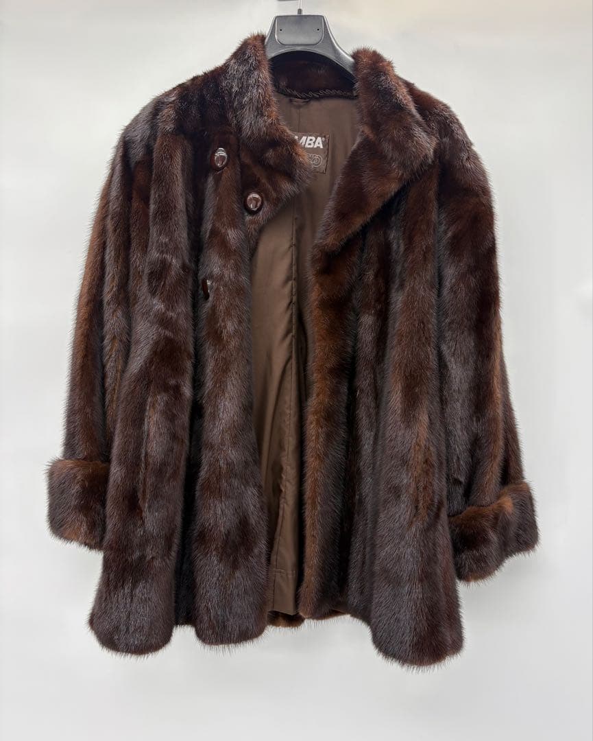 EMBA ミンク コート 毛皮 ブラウン 高級毛皮