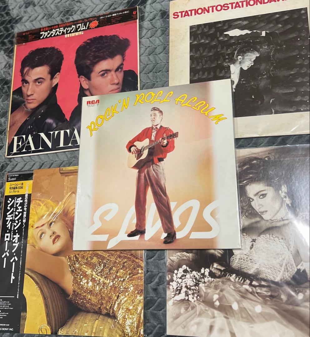 レコード エルヴィス ワム シンディーローパー マドンナ デヴィッドボウイ