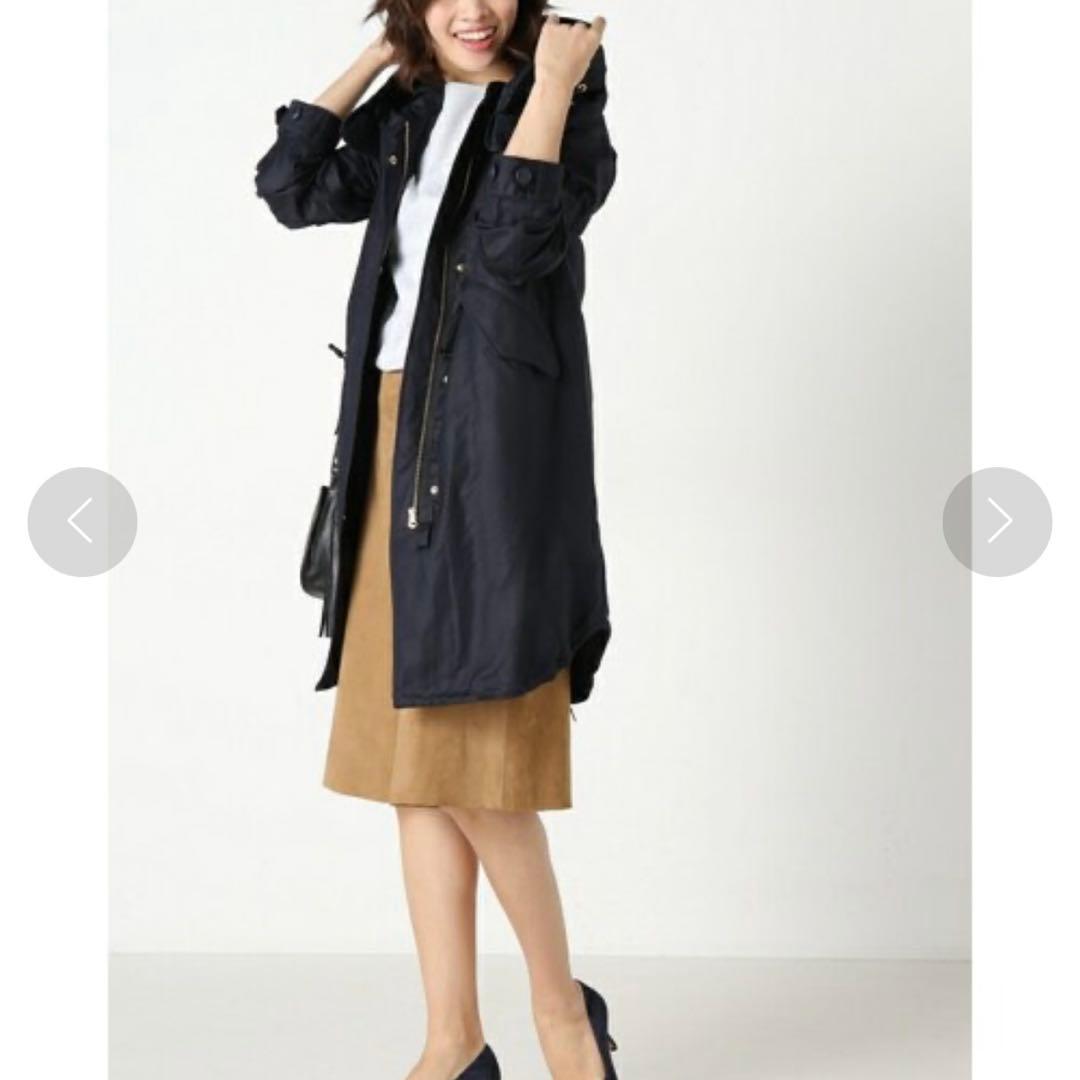 イエナ IENA C/TN テールモッズコート マウンテンパーカー ネイビー