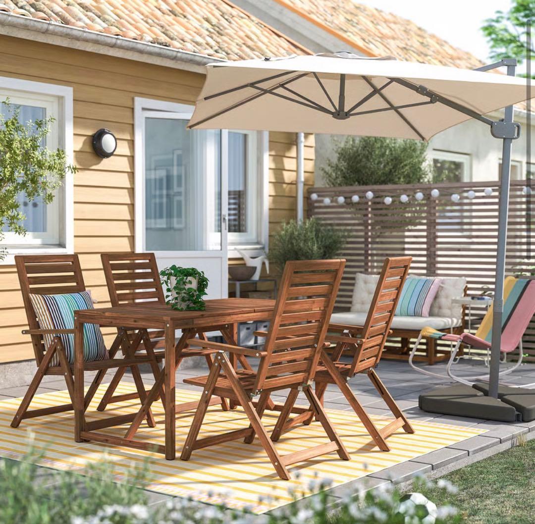 【東京都内23区配送無料】イケア　ガーデン　テーブル　チェア　セット　庭　テラス