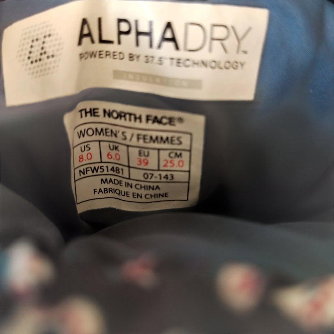 ノースフェイス ダウンブーツ 25㎝ 花柄ネイビー