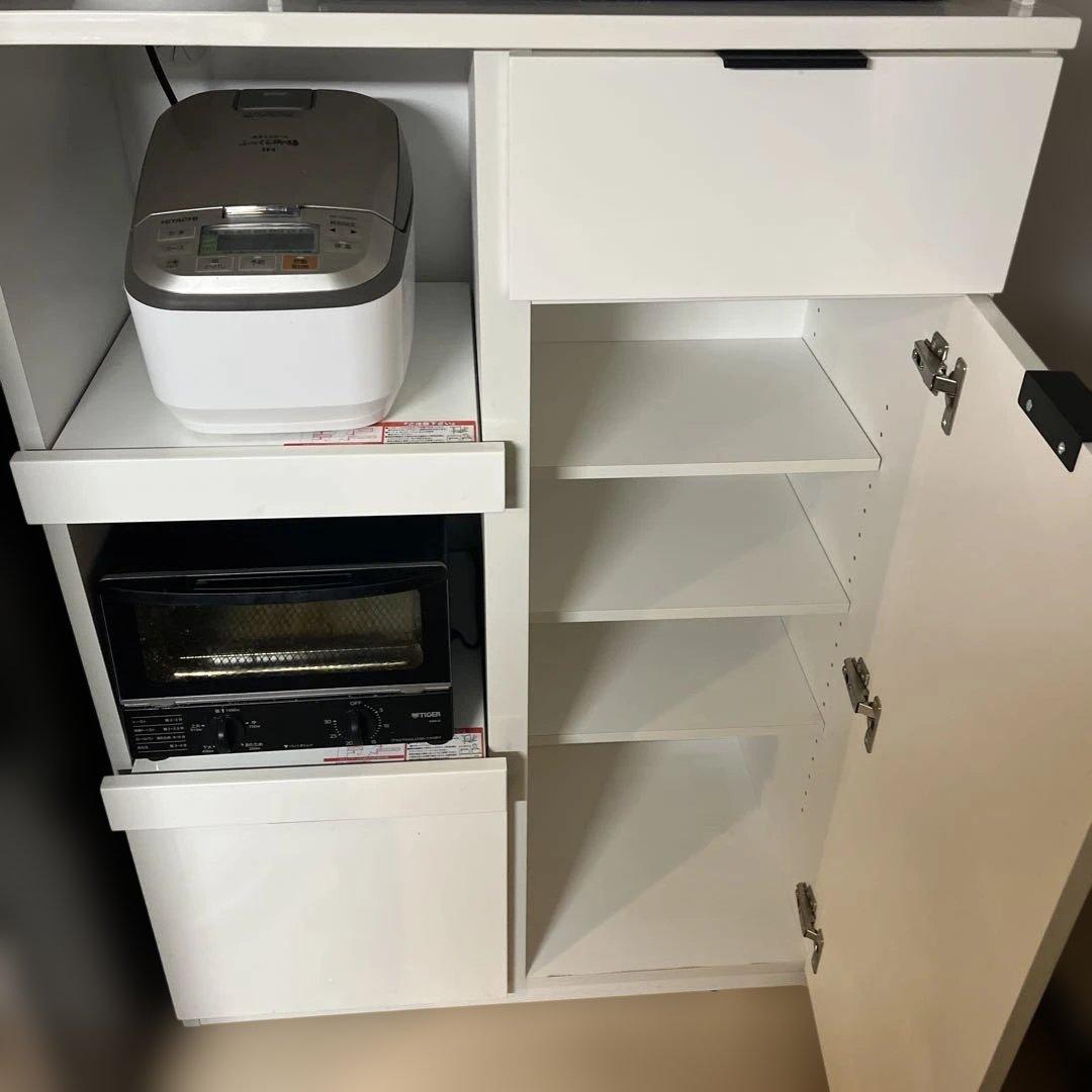 最終お値下げ　ニトリエトナ　キッチンボード 食器棚　送料込み