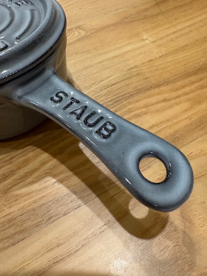 【未使用】ストウブ staub ミニソースパン　10cm グレー