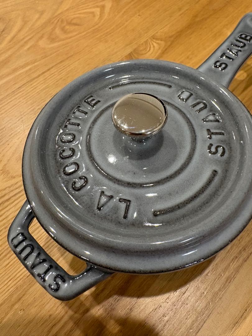 【未使用】ストウブ staub ミニソースパン　10cm グレー