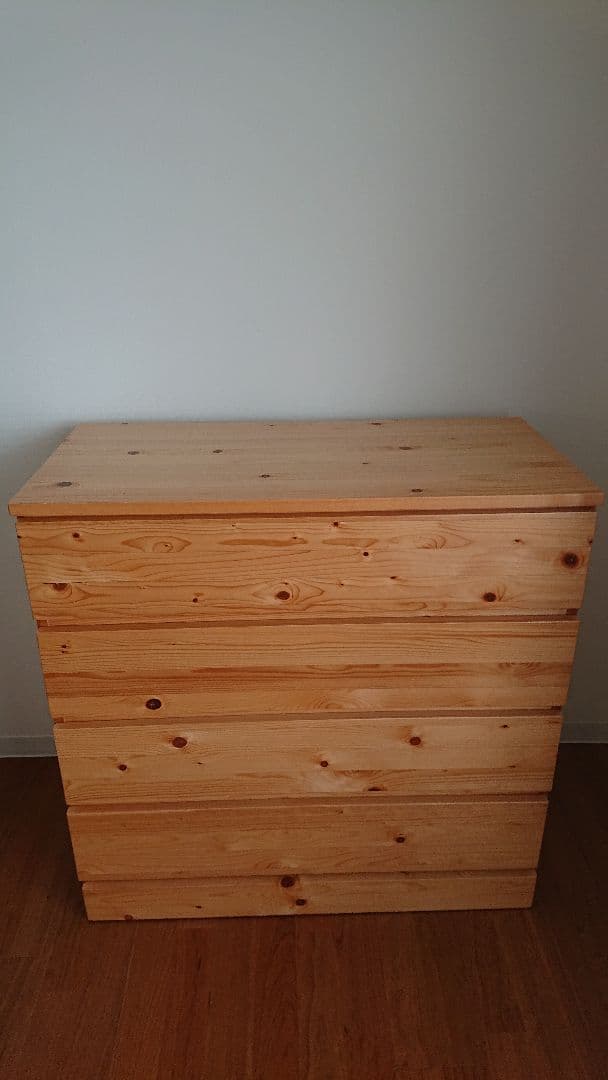 無印良品 パイン材 チェスト 4段