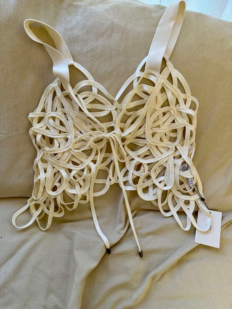 トップス eaphi EMBROIDERY CORD VEST