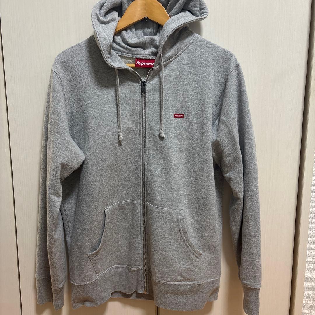 Supreme グレー フルジップパーカーMサイズ