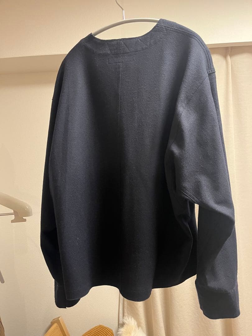 HAVERSACKハバーサック　ウール ノーカラージャケット Mサイズ