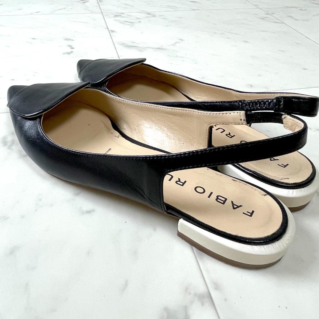 ファビオルスコーニ 24.5 オーナメント付ポインテッドバックバンド 本革