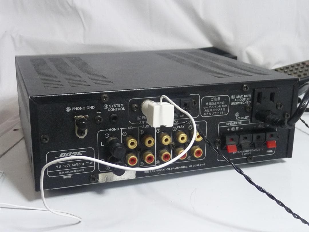 Bose Receiver RA-12 アンプレシーバー リモコンつき