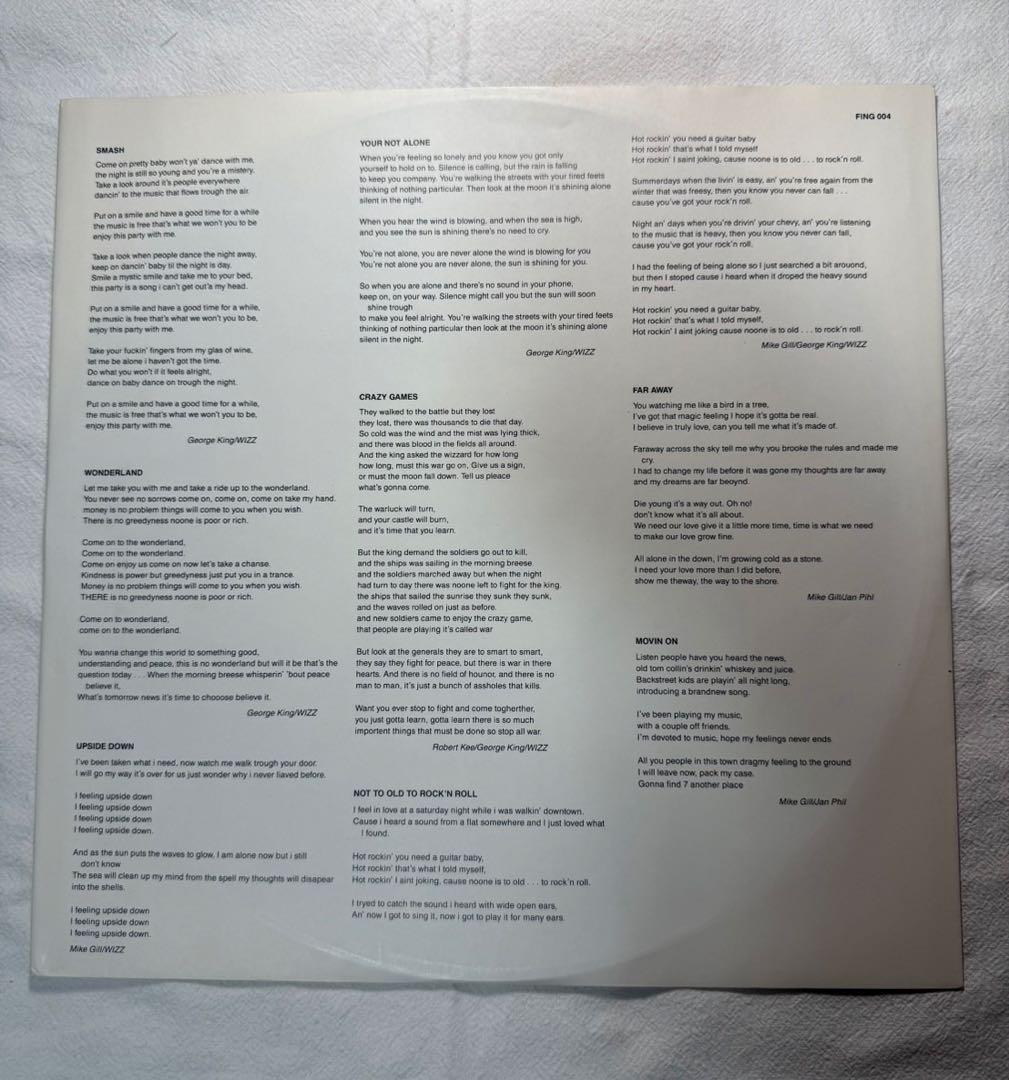 WIZZ Crazy Games LP スウェーデン盤