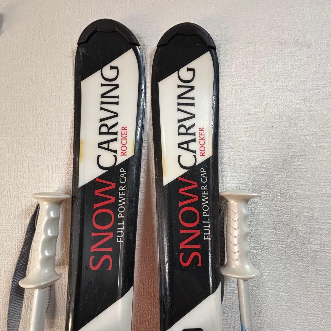 ジュニアスキーセット　ストック付　110cm hart 20-20.5cm