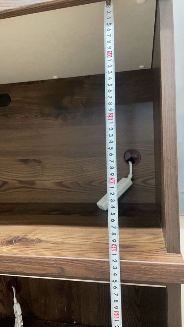 【Shin shin】木製食器棚 ダークブラウン 180×120