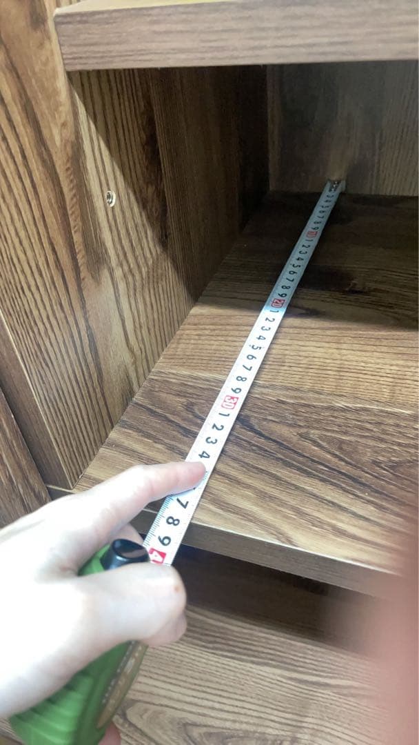 【Shin shin】木製食器棚 ダークブラウン 180×120