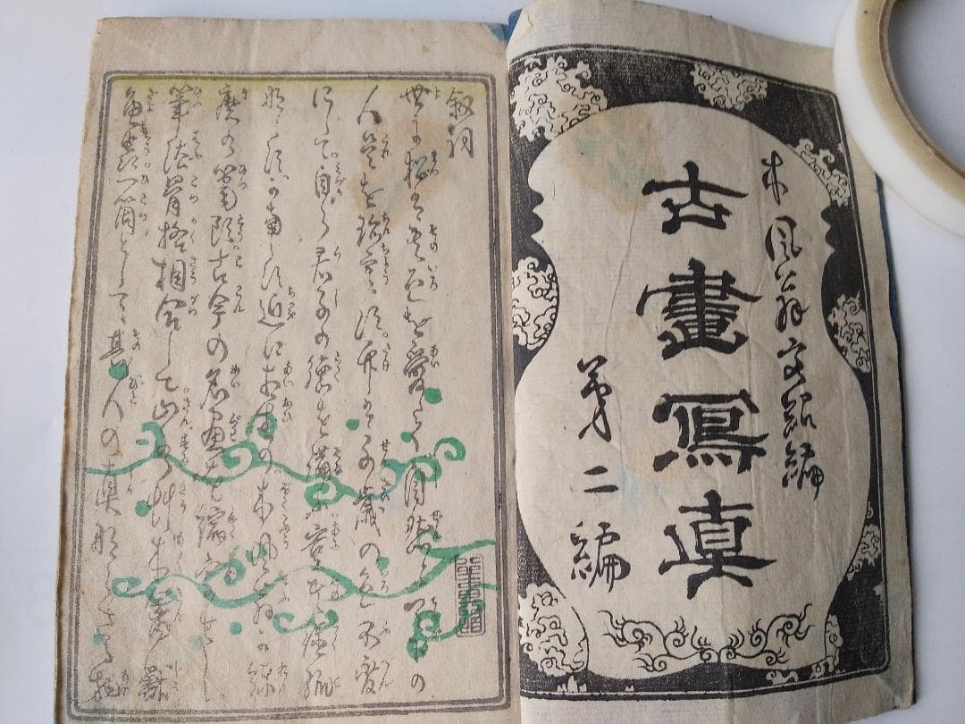 『 古畫写真 第二編』古畫寫眞 古画写真 木風翁文紹 編 洞雲池田宜顕 です。