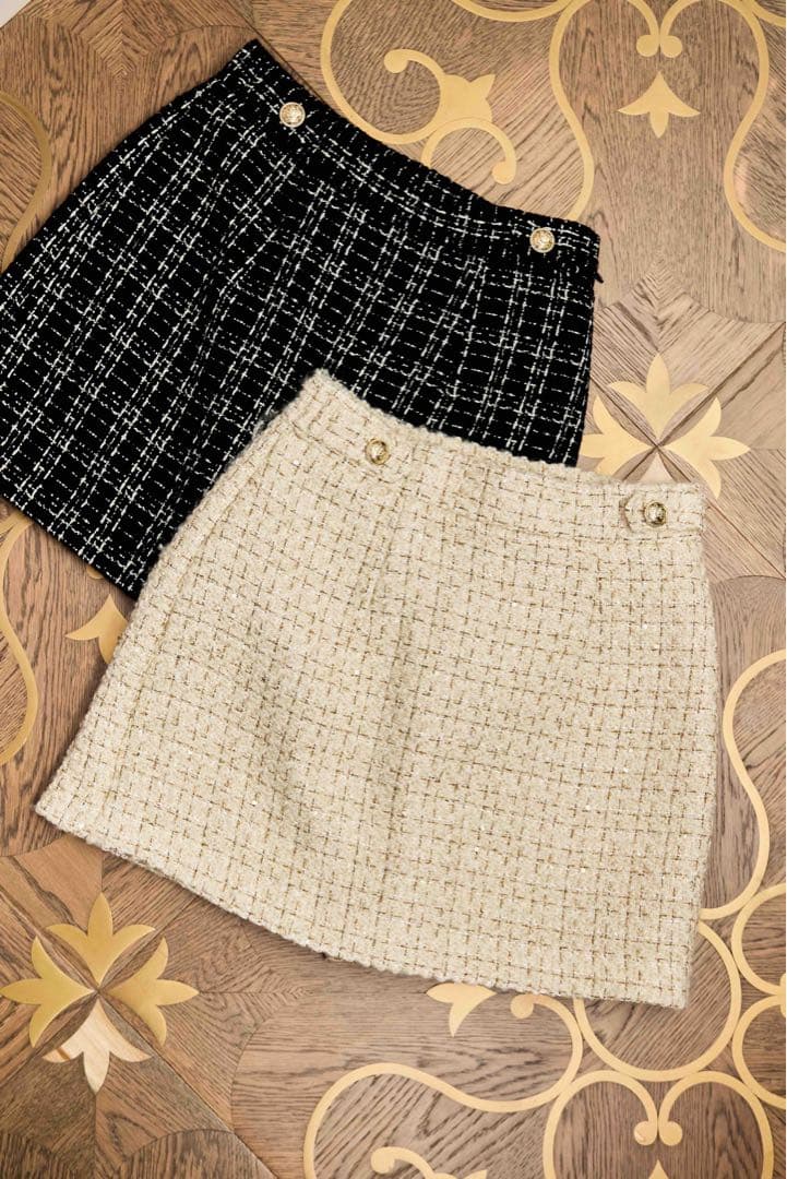 新品未使用 Verlet Tweed Mini Skort