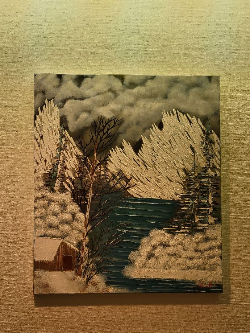 絵画 Winter Mountain