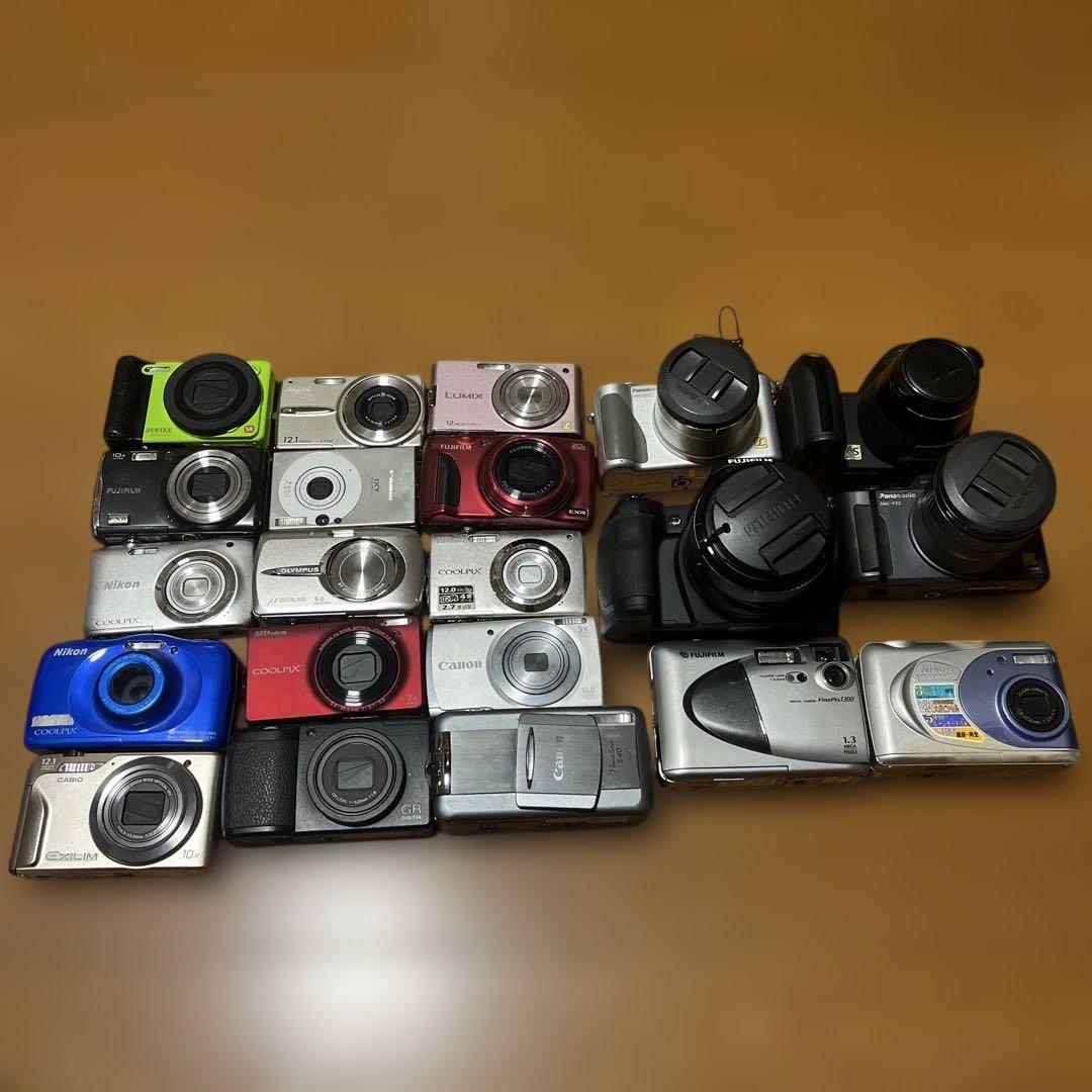 デジタルカメラ 21個セットまとめ売り　ジャンク品