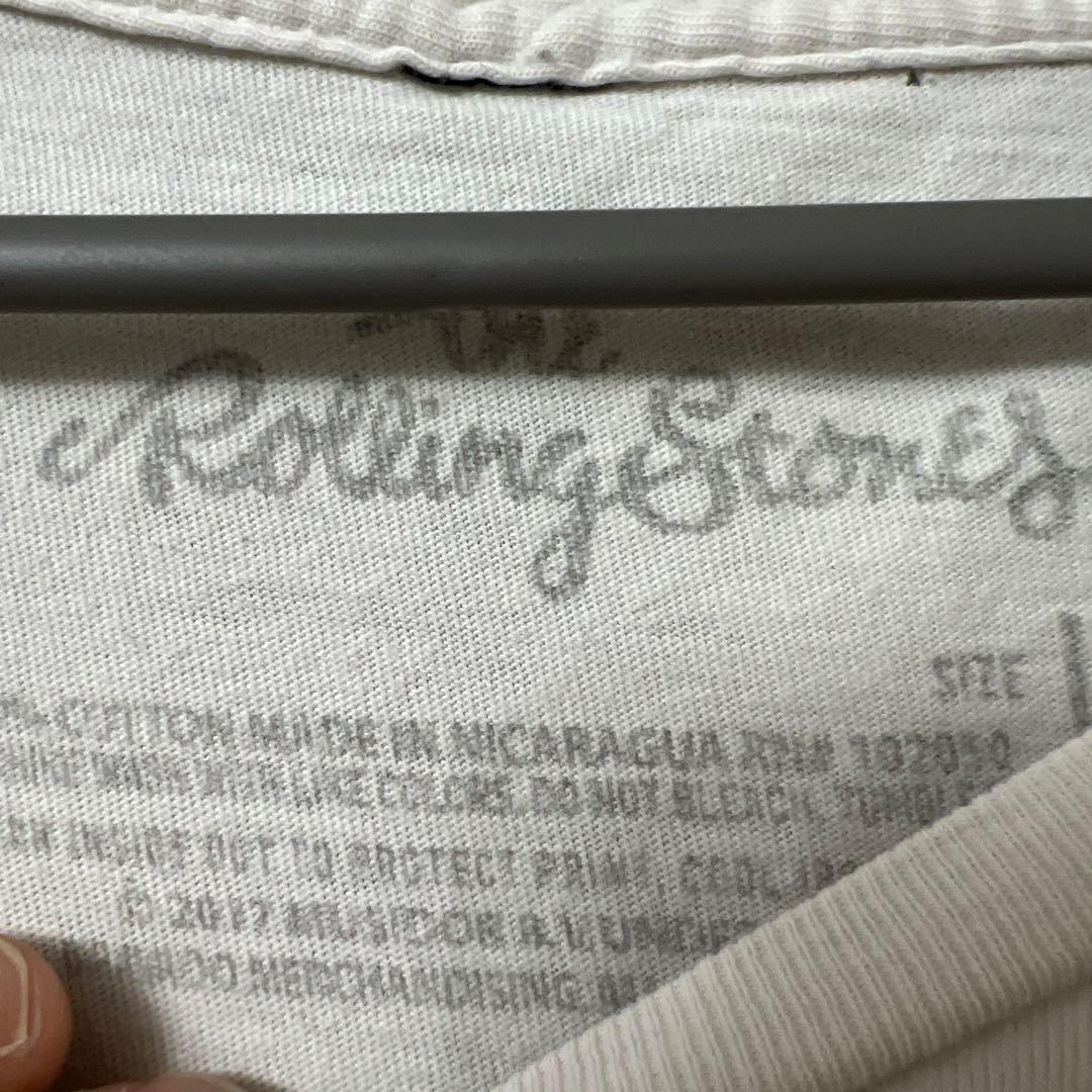 The Rolling Stones ローリングストーンズ　Tシャツ　白　L