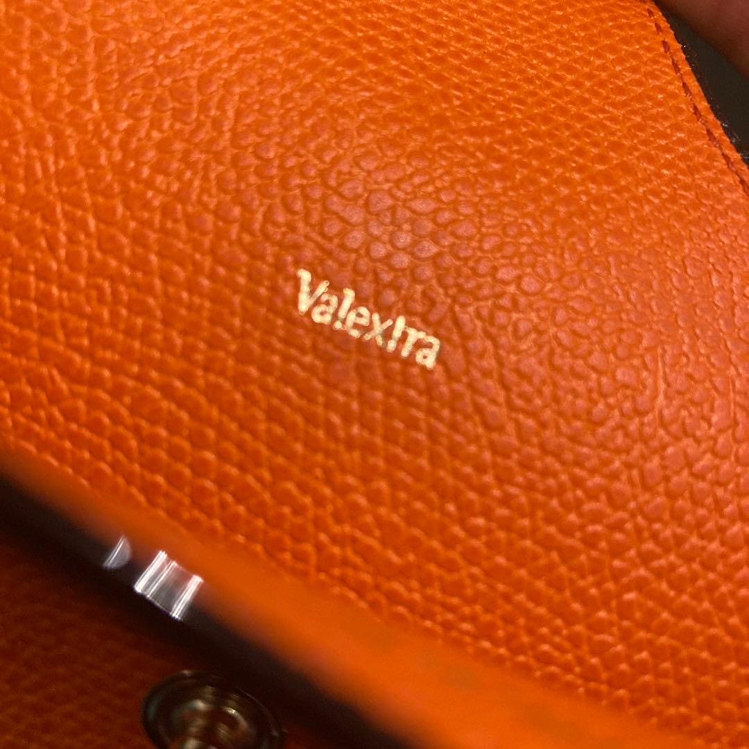 美品 | Valextra オレンジレザー メガネケース