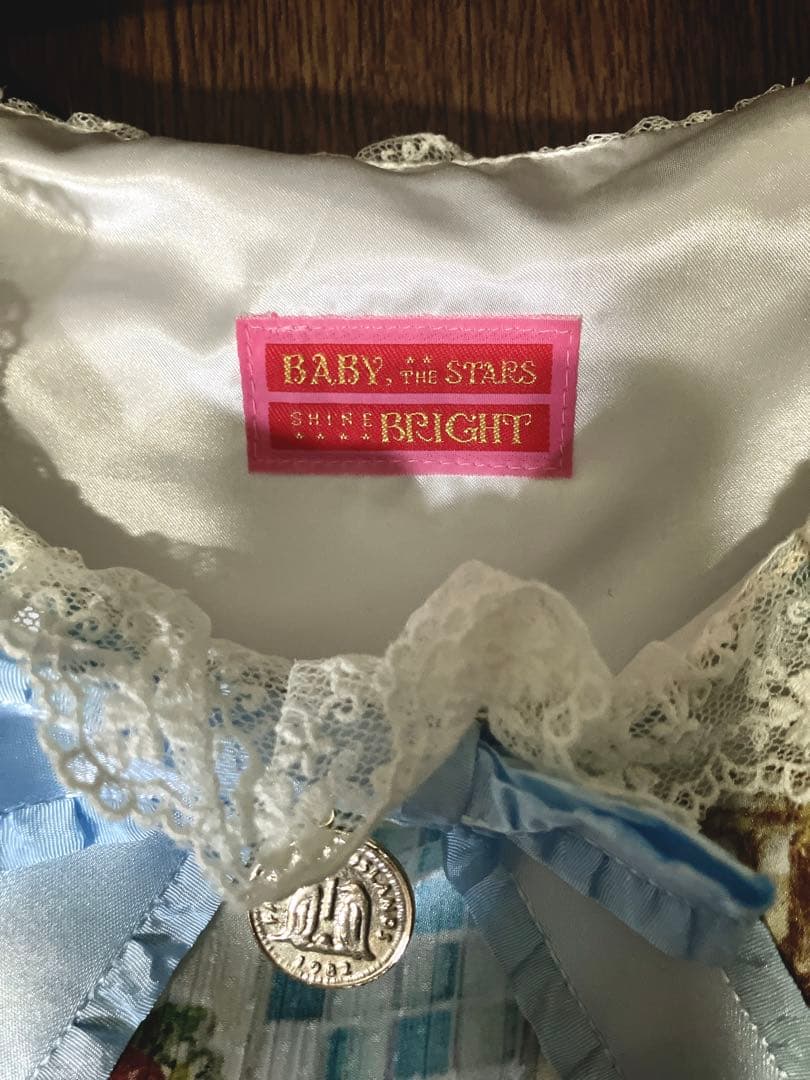 BABY 覚めない夢をみるためのRe・ci・pe柄 ワンピース カチューシャ