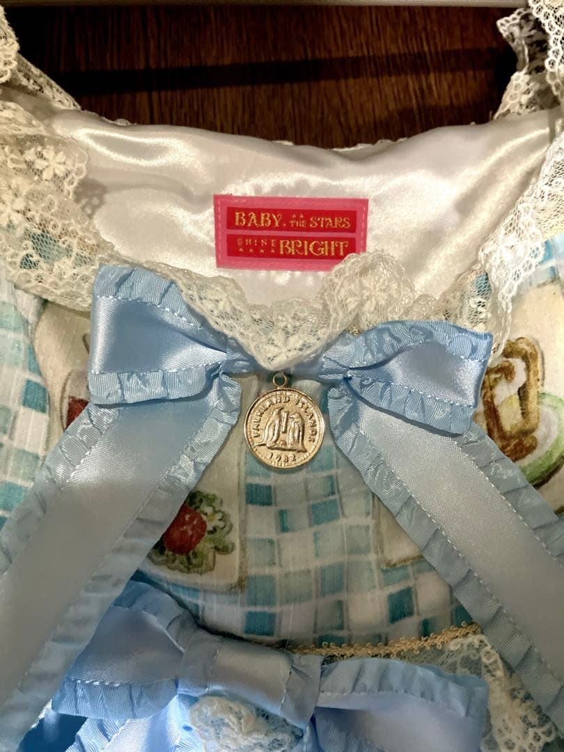 BABY 覚めない夢をみるためのRe・ci・pe柄 ワンピース カチューシャ