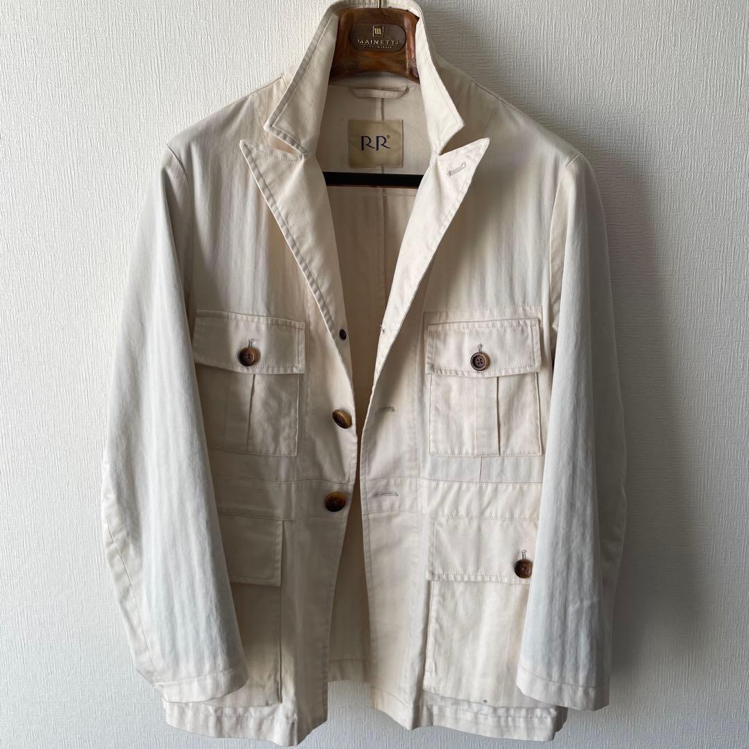 RR/アールアール サファリジャケット コットン　46 エクリュ