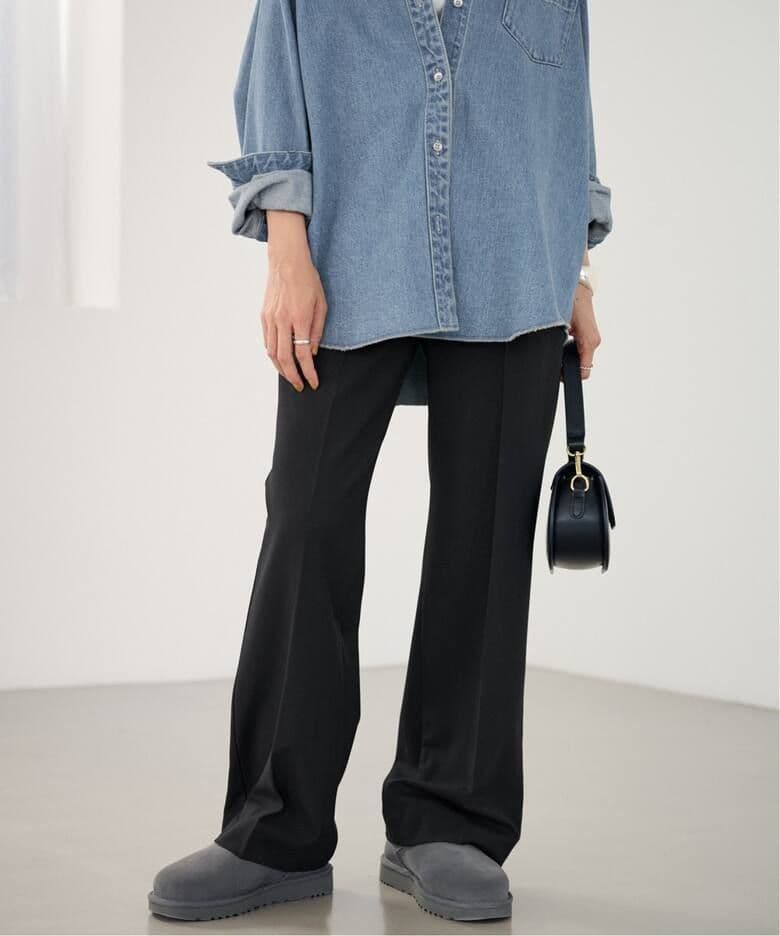 【未開封】FRAMeWORK 裏起毛フレアーパンツ ブラック 36サイズ